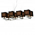 Подвесная люстра Lumina Deco Fianelo LDP 1248-8 BK