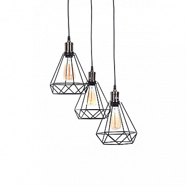 Подвесная люстра Lumina Deco Cobi LDP 11609-3 BK