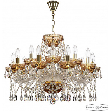 Подвесная люстра 5413 5413/10+5/240 G Amber/M-1G