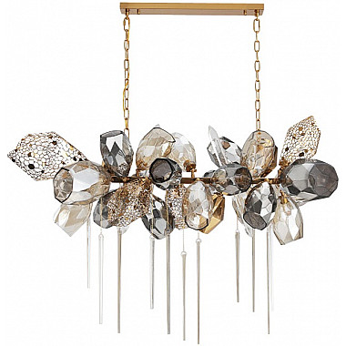 Подвесная люстра Britannica 8898P/BM gold/smoky