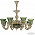 Подвесная люстра Florence 71203P/8/210 GW P2 U Clear-Green/H-1I