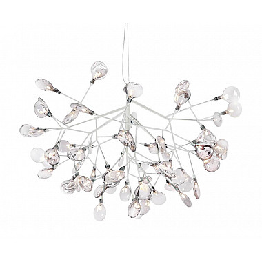 Подвесная светодиодная люстра Crystal Lux Evita SP63 White/Transparent