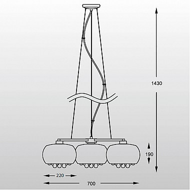 Подвесная люстра Zumaline Crystal P0076-03R-F4FZ