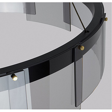 Подвесная люстра Stratos D8825P/L black/smoky