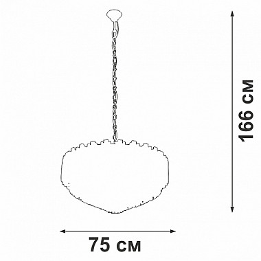 Подвесная люстра V5823-7/8+4+1