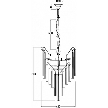 Подвесная люстра 20MD3327-3NI