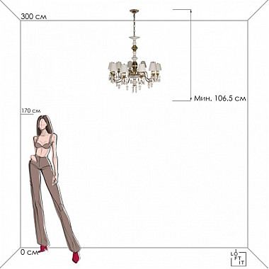 Подвесная люстра Grace 10203/10 White