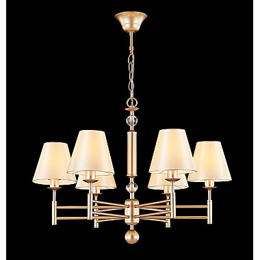 Подвесная люстра Crystal Lux FLAVIO SP6 GOLD
