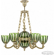 Подвесная люстра Verona 72009P/6/175 GW P1 U Clear-Green/H-1H FA10S