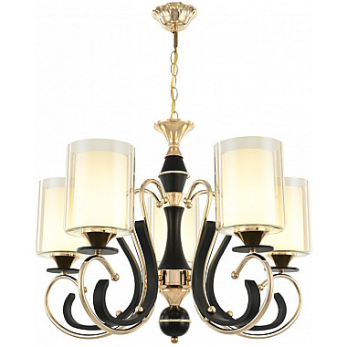 Подвесная люстра Florentia-2237 302237/5 Bk/Gd
