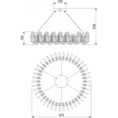 Подвесная люстра Farfalla 90375/1