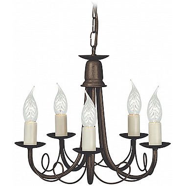 Подвесная люстра Minster MN5-BLK-GOLD