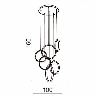 Подвесная люстра Azzardo Olimp AZ2450