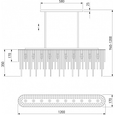 Подвесная люстра Allure 487/10 Smart