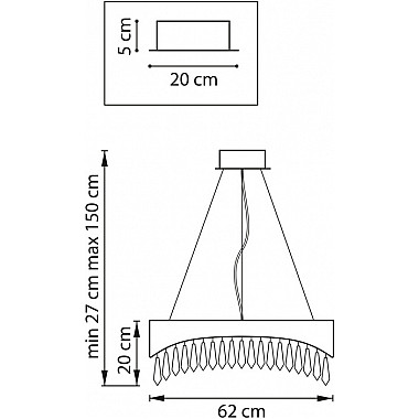 Подвесная люстра Helio 703163