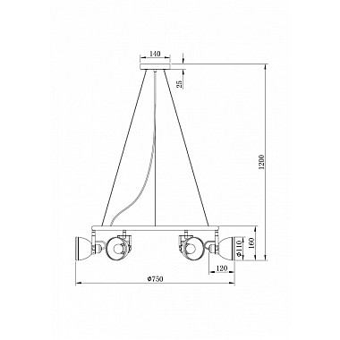 Подвесная люстра Roslyn FR4003PL-06W