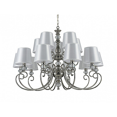 Подвесная люстра 1200 1210+5/C nickel