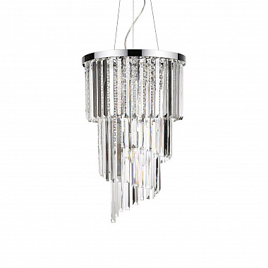 Подвесная люстра Ideal Lux Carlton SP8 Cromo 117737