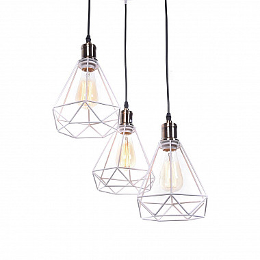 Подвесная люстра Lumina Deco Cobi LDP 11609-3 WT