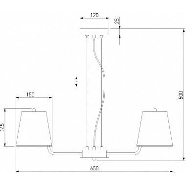 Подвесная люстра Amaretto 60155/5 хром