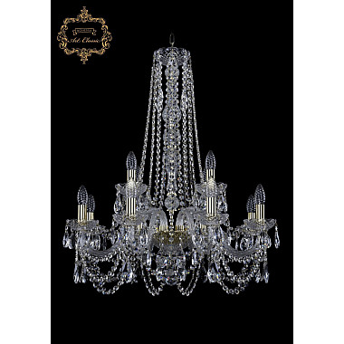 Подвесная люстра 11.11 11.11.8+4.240.h-80.Gd.Sp