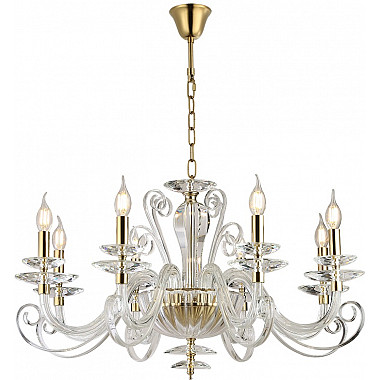 Подвесная люстра 8570 8578/C gold polished