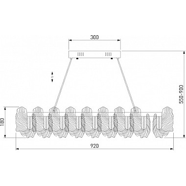 Подвесная люстра Farfalla 90376/1