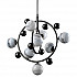 Подвесная люстра Crystal Lux Salvadore SP8V Black Chromium