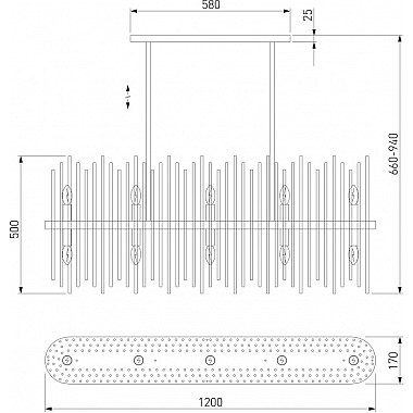 Подвесная люстра Allure 486/10 Smart