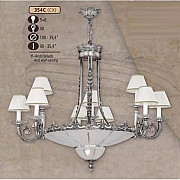 Подвесная люстра 354C 354C/9+6 CX ACID W/CARVING, CREAM SHADE