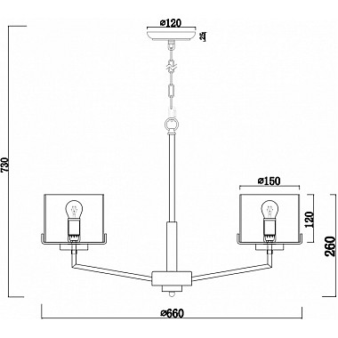 Подвесная люстра Karen FR5096PL-05CH