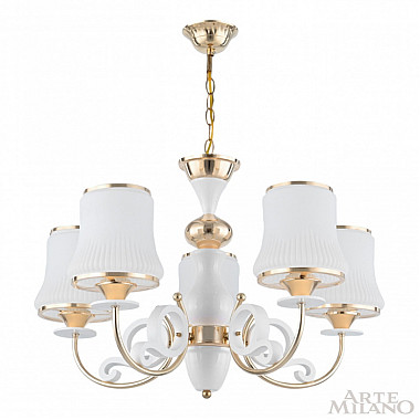 Подвесная люстра Florentia-1097 301097/5 Wh/Gd