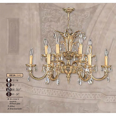 Подвесная люстра 003A 003A/12 AA ASFOUR