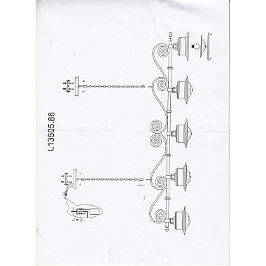 Подвесная люстра Brigg L13505.86