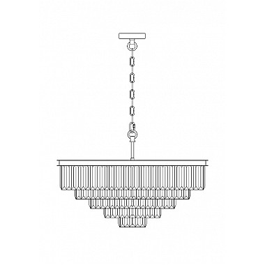 Подвесная люстра Revero MOD085PL-12BS