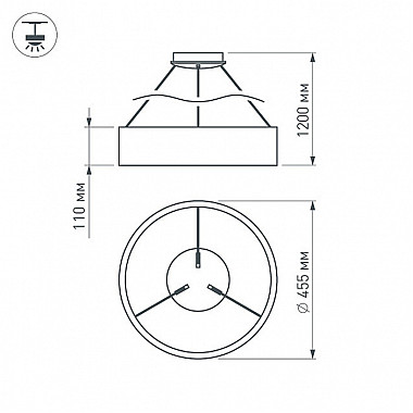 Подвесная люстра TOR RING 022146(1)