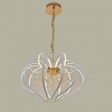 Подвесная светодиодная люстра Elvan LU-8268/18-91W-WW-WhGl