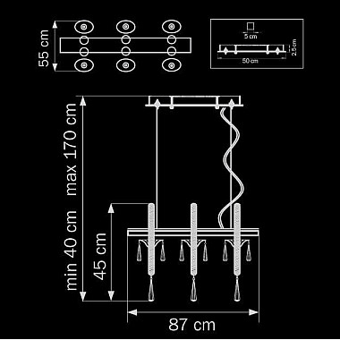 Подвесная люстра Lightstar Corno 821160