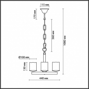 Подвесная люстра Odeon Light Fabo 2767/4