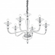 Подвесная люстра Ideal Lux Danieli SP6 Trasparente 159959