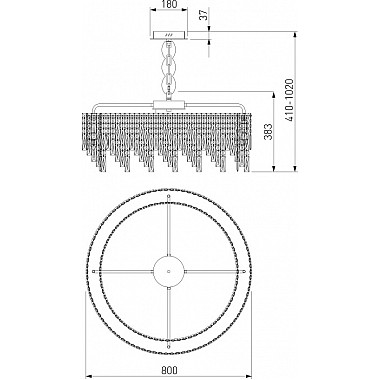 Подвесная люстра Blitz 60159 хром