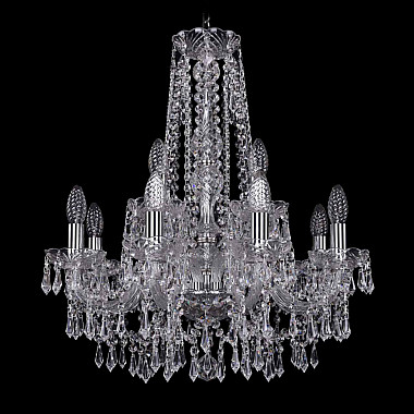 Подвесная люстра 1403 1403/8+4/195/h-60 Ni