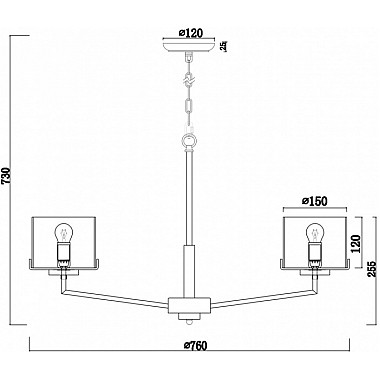 Подвесная люстра Karen FR5096PL-08CH