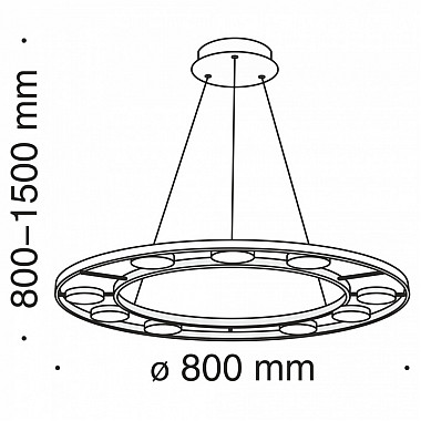Подвесная люстра Fad MOD070PL-L63B3K