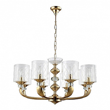Подвесная люстра Crystal Lux Gracia SP8 Gold