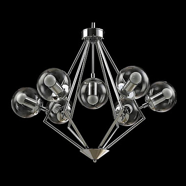 Подвесная люстра Crystal Lux Fabricio Fabricio SP7 Chrome/Transparente