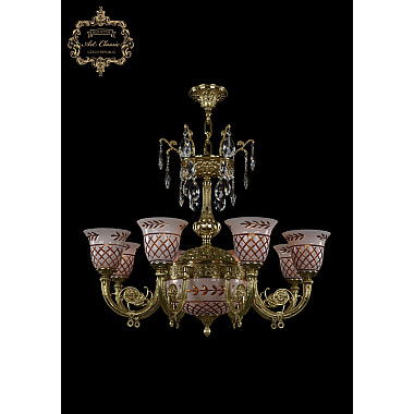 Подвесная люстра 31.16 31.16.8.KR175SP.250IT.G.Sp.Amber.White.1B