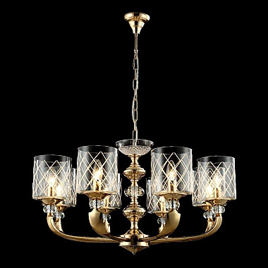 Подвесная люстра Crystal Lux Gracia SP8 Gold