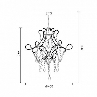 Подвесная люстра Zumaline Rota YSC14