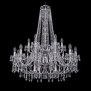 Подвесная люстра 1403 1403/12+6/300/h-100/2d Ni